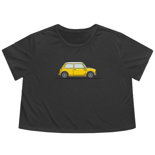 Discover Classic Mini Cooper - Yellow - Mini - Flowy Cropped Tees
