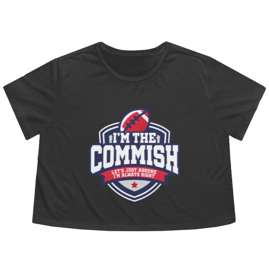 Discover 2020 Fantasy Football Commissioner Commish Always Right Flowy Cropped Tees