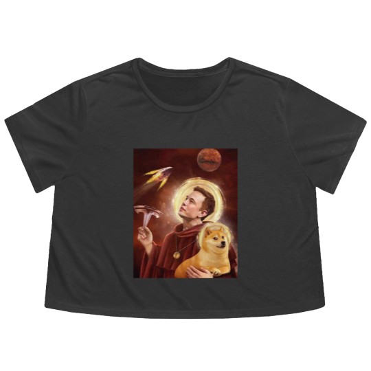 Discover Elon Musk Flowy Cropped Tees