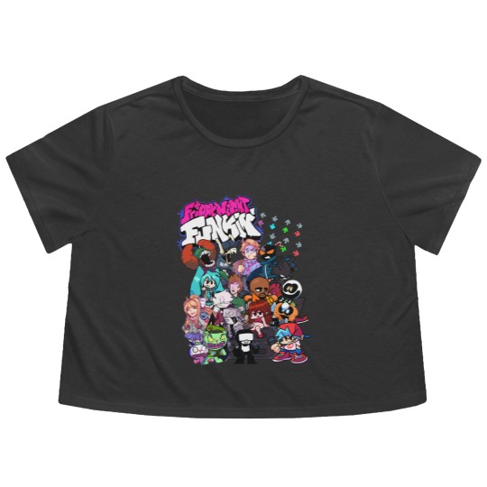 Discover Friday Night Funkin Flowy Cropped Tees