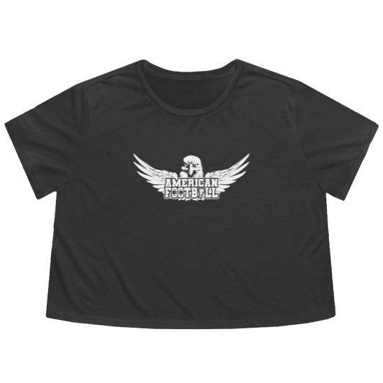 Discover Football American Football Footballer Flowy Cropped Tees