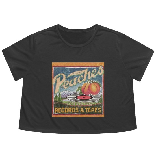 Discover Peaches Flowy Cropped Tees Flowy Cropped Tees Flowy Cropped Tees Flowy Cropped Tees Music Graphic Design Flowy Cropped Tees Vintage Retro Art 80s 1980s Tapes and Records Unisex Flowy Cropped Tees Gift
