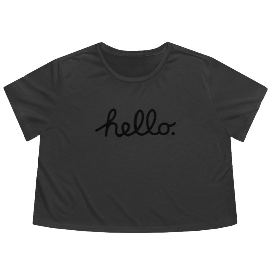 Discover hello - Hello - Flowy Cropped Tees