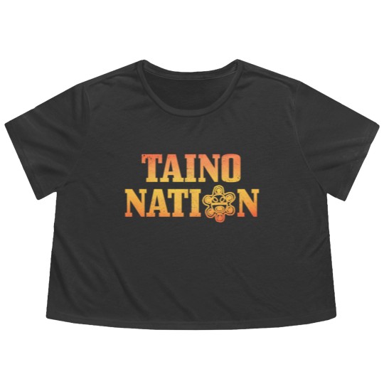 Discover Sun Taino Flowy Cropped Tees