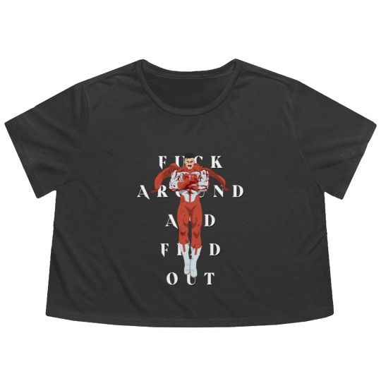 Discover F Around and Find Out - Omni Man - Flowy Cropped Tees