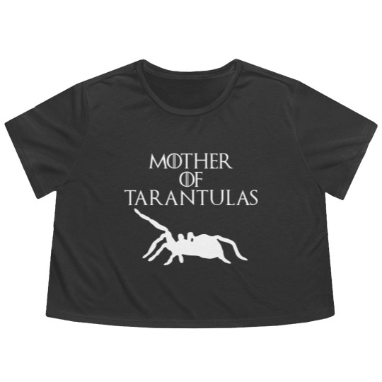 Discover Cute & Unique White Mother of Tarantulas Flowy Cropped Tees E010521