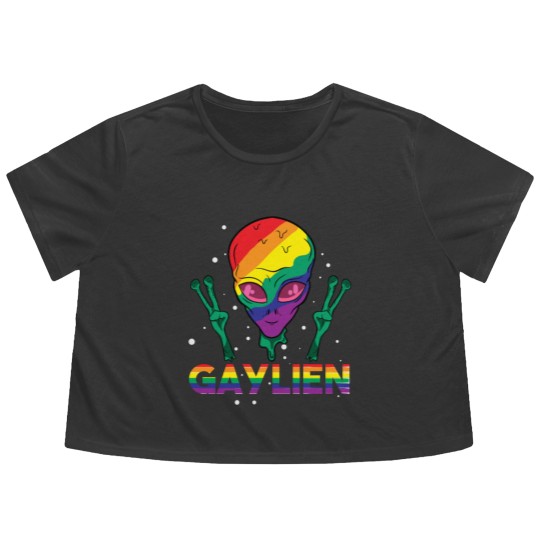 Discover LGBT Flowy Cropped Tees