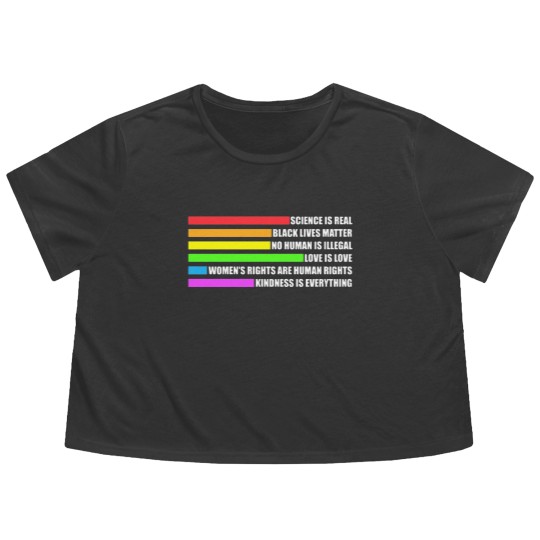 Discover LGBT Rainbow Gay Pride Flowy Cropped Tees