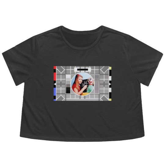 Discover BBC test card F featuring 008 Flowy Cropped Tees