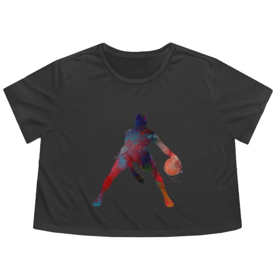 Discover basketball player #basketball #sport - Basketball - Flowy Cropped Tees