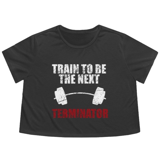 Discover Train Terminator Flowy Cropped Tees Gift Flowy Cropped Tees