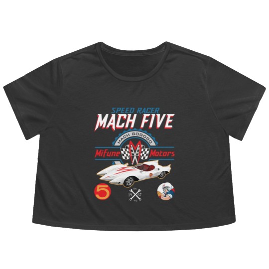 Discover Speed Racer Mach 5 Mifune Motors Flowy Cropped Tees