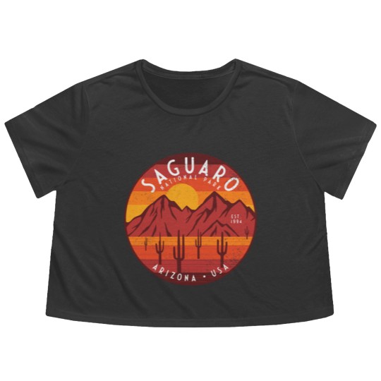 Discover Saguaro National Park - Saguaro National Park - Flowy Cropped Tees