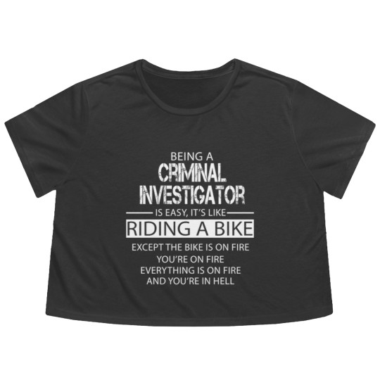 Discover Criminal Investigator Flowy Cropped Tees