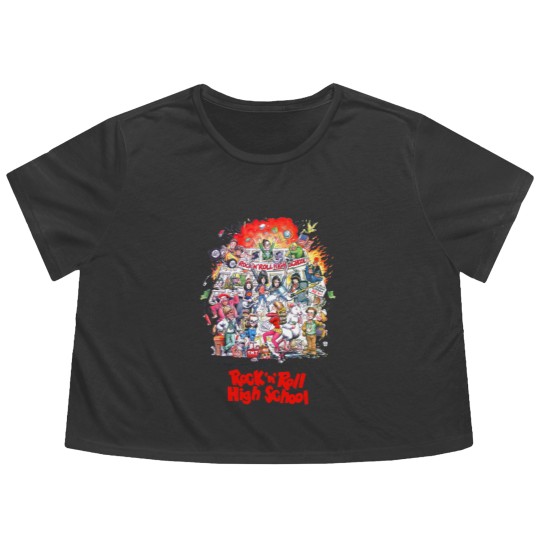 Discover Rock 'n' Roll High School - Punk - Flowy Cropped Tees