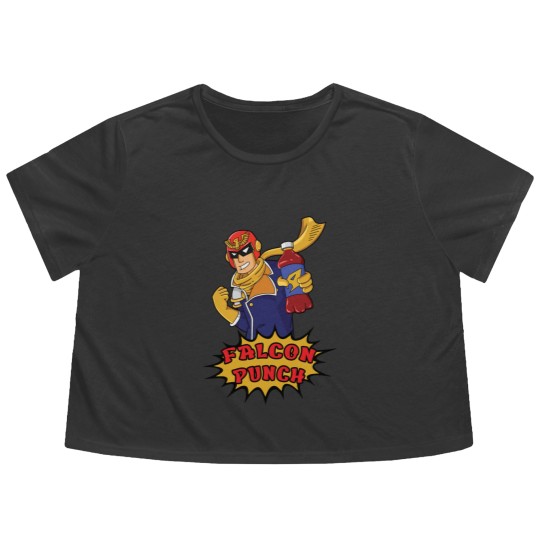 Discover Falcon Punch - Captain Falcon - Flowy Cropped Tees