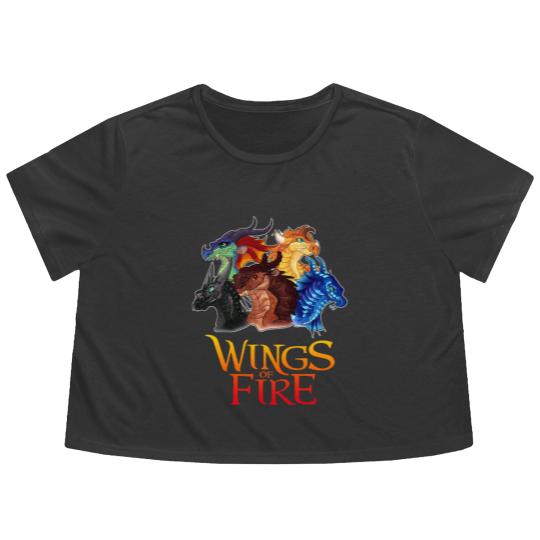 Discover Love Dragons Graphic Wings Of Fire Manga Series Flowy Cropped Tees