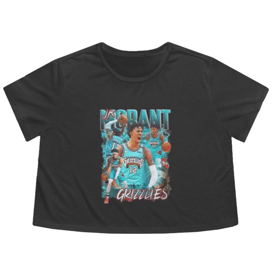 Discover Ja Morant Flowy Cropped Tees | Memphis Grizzlies Bootleg Graphic Flowy Cropped Tees