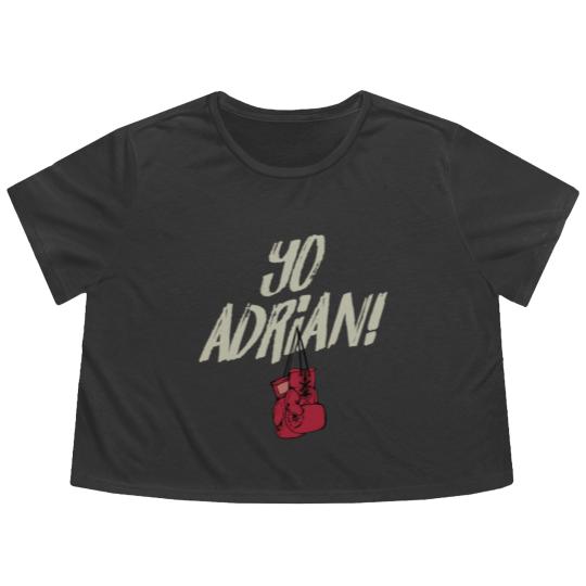 Discover Yo Adrian Phillie Philadelphia Slang Meme Flowy Cropped Tees