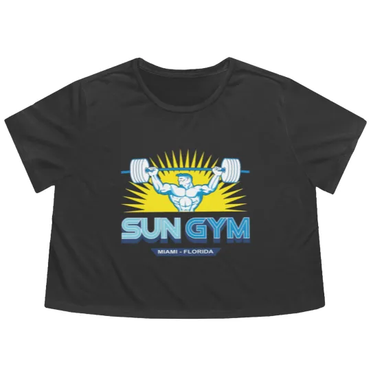 Discover sun gym Flowy Cropped Tees Flowy Cropped Tees
