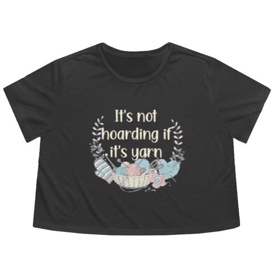 Discover Knit Crochet Collect Yarn Stash Flowy Cropped Tees