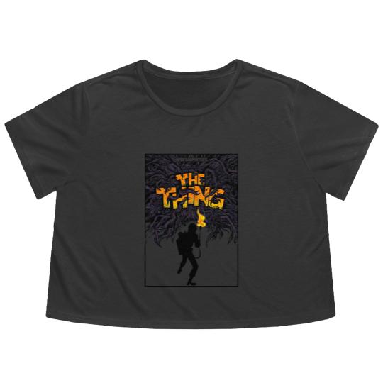 Discover The Thing V73 Horror Poster Flowy Cropped Tees