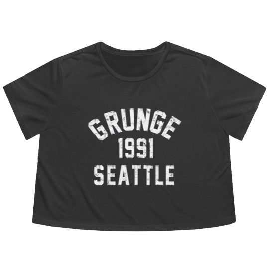 Discover 1991 Grunge Seattle - Grunge - Flowy Cropped Tees