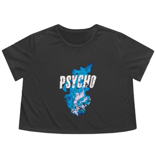Discover Psycho Blue Fire - Dave Psychodrama - Flowy Cropped Tees