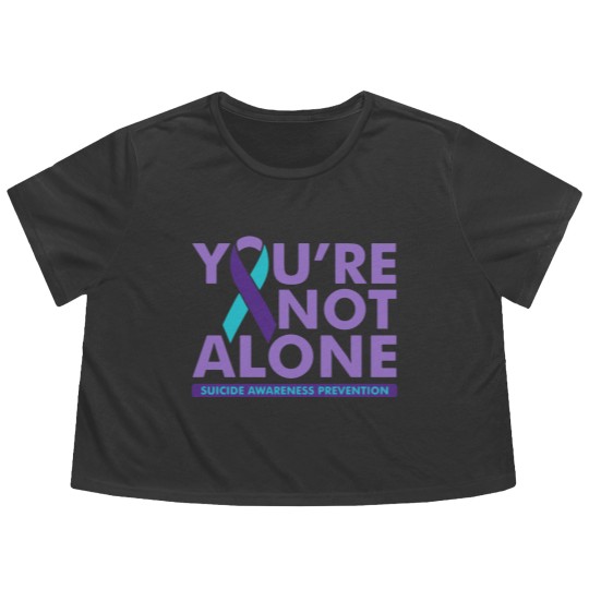 Discover Suicide Awareness Prevention Flowy Cropped Tees