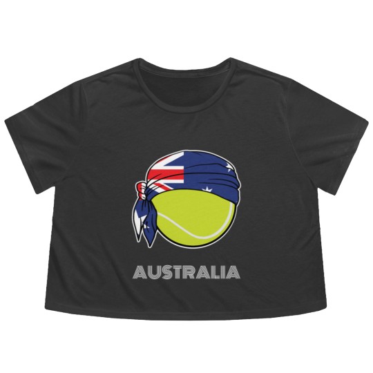 Discover Australia Mens Tennis Top for Australian players, Flowy Cropped Tees