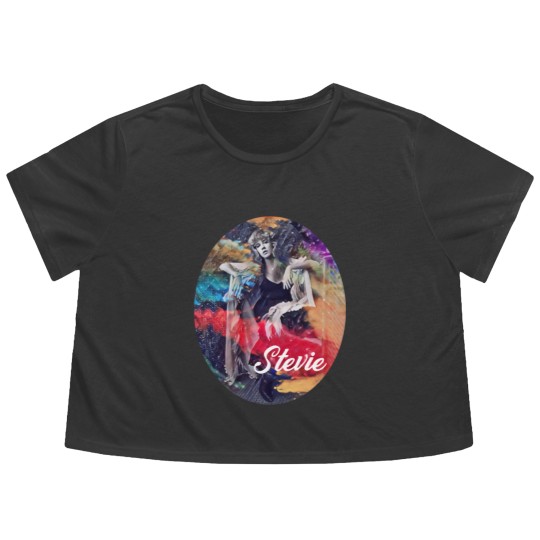 Discover Stevie Nicks Fan Flowy Cropped Tees - Stevie Nicks - Flowy Cropped Tees