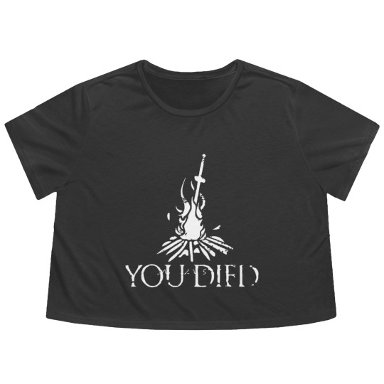 Discover YOU DIED DARK SOULS Flowy Cropped Tees