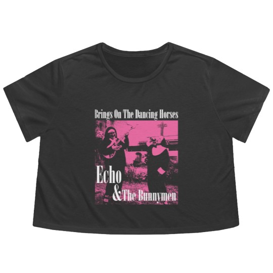 Discover vintage echo and the bunnymen fanmade - Echo And The Bunnymen - Flowy Cropped Tees