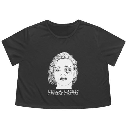 Discover Madonna Crystal Castles Q23 2018 Flowy Cropped Tees