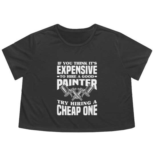 Discover Funny Automotive Car Painter Auto Body Painter Flowy Cropped Tees