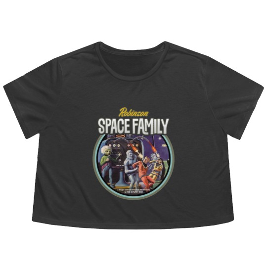 Discover 1960s Space Family - Vintage Sci Fi - Flowy Cropped Tees