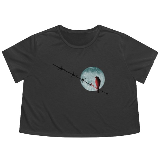 Discover Leonard Cohen - Bird On A Wire (ii) - Leonard Cohen - Flowy Cropped Tees