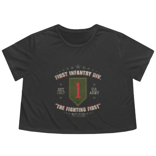 Discover 1st Infantry Division Flowy Cropped Tees