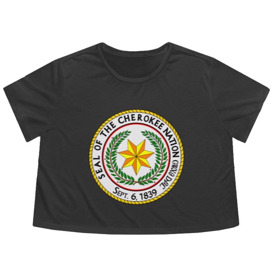 Discover Great seal of the cherokee nation Flowy Cropped Tees