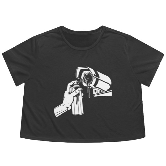 Discover Spray Cam Flowy Cropped Tees