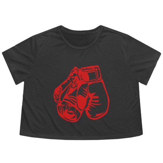 Discover Boxing Flowy Cropped Tees