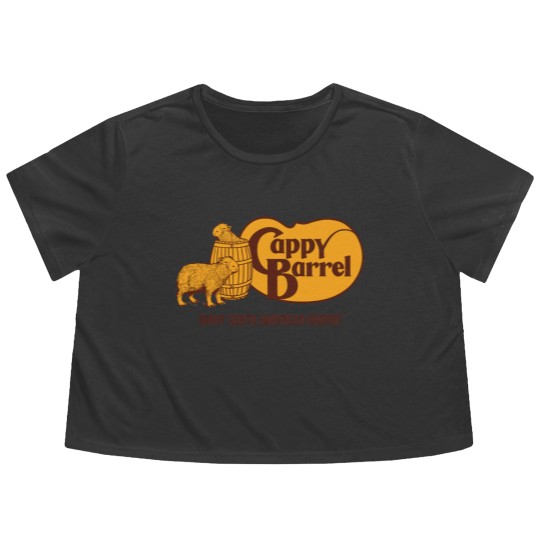 Discover Cappy Barrel Flowy Cropped Tees