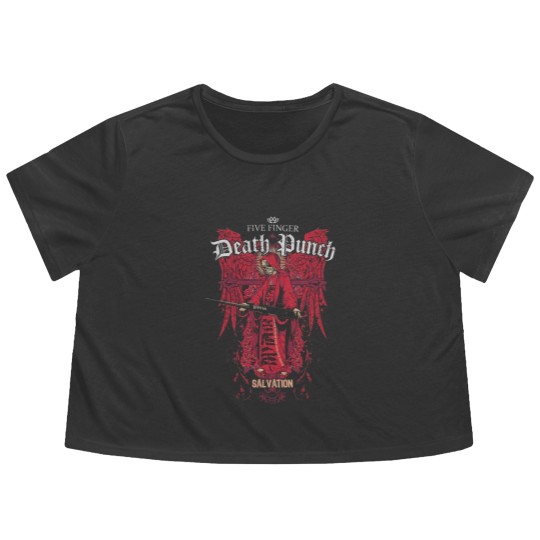 Discover Five Finger Death Punch Band Flowy Cropped Tees