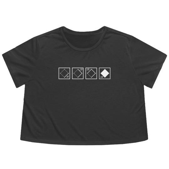 Discover Baseball Scorecard - Baseball - Flowy Cropped Tees