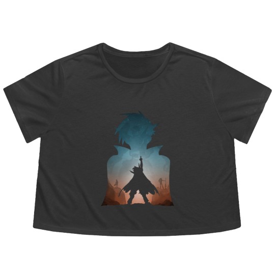 Discover Team Gurren - Gurren Lagann - Flowy Cropped Tees