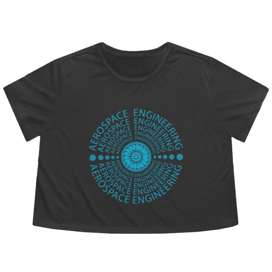 Discover aerospace engineering logo airplane engineer Flowy Cropped Tees