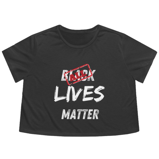 Discover All Lives Matter Flowy Cropped Tees