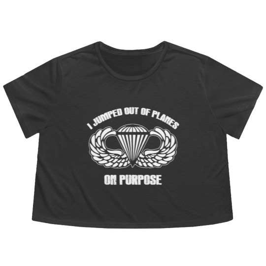Discover airborne 82nd airborne airborne army airborne pa Flowy Cropped Tees
