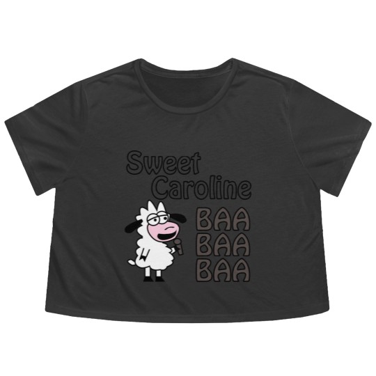 Discover Sheep Caroline - Sweet Caroline - Flowy Cropped Tees