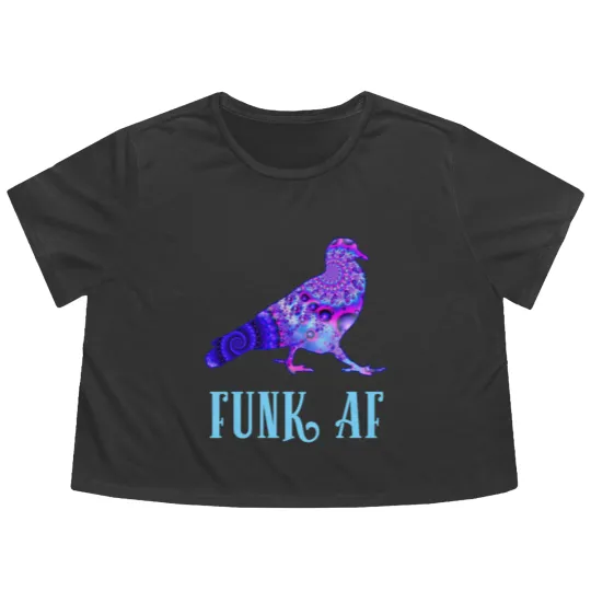 Discover Pigeons Playing Ping Pong Funk AF PPPP Flowy Cropped Tees
